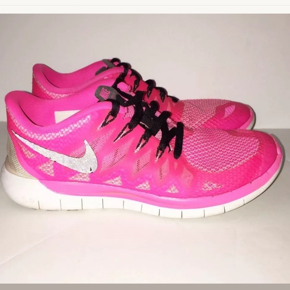 Nike Shoes - Nike 5.5 Free 5.0 Sneakers Hot Pink Black Shoes
